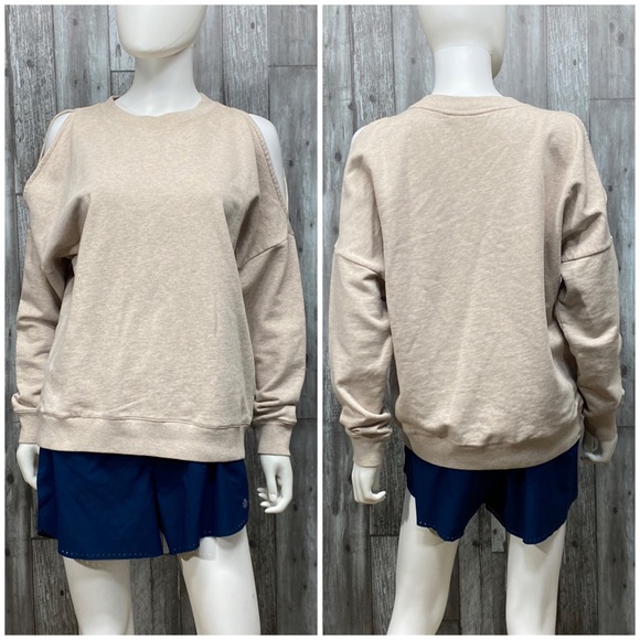 All Saints Unai Oversized Cold Shoulder Sweatshirt [P66] - Picture 3 of 7